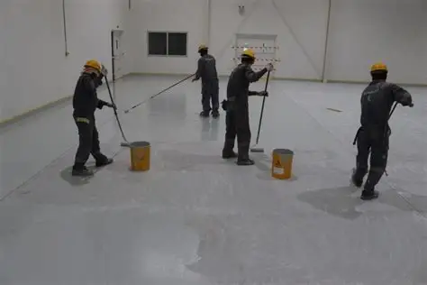 Renovation team remodeling a villa interior in Dubai